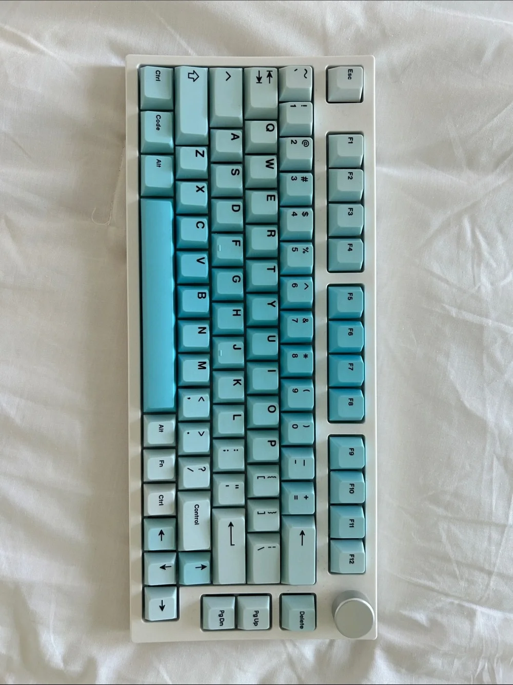 Keydous nj80 keyboard with drop holy panda switches